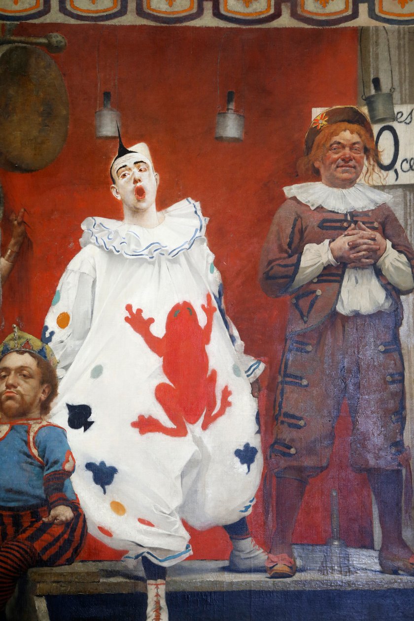 Akrobatlar, detay, 1888 by Fernand de Cordova Pelez