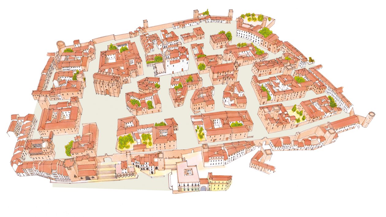 Caceres, İspanya Ortaçağ şehri by Fernando Aznar Cenamor