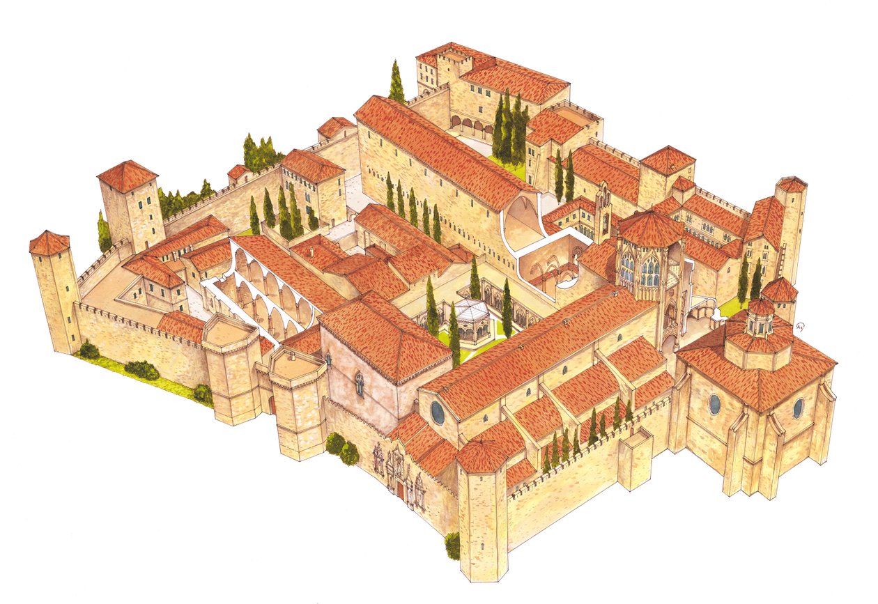 Poblet Manastırı. Katalonya, İspanya by Fernando Aznar Cenamor