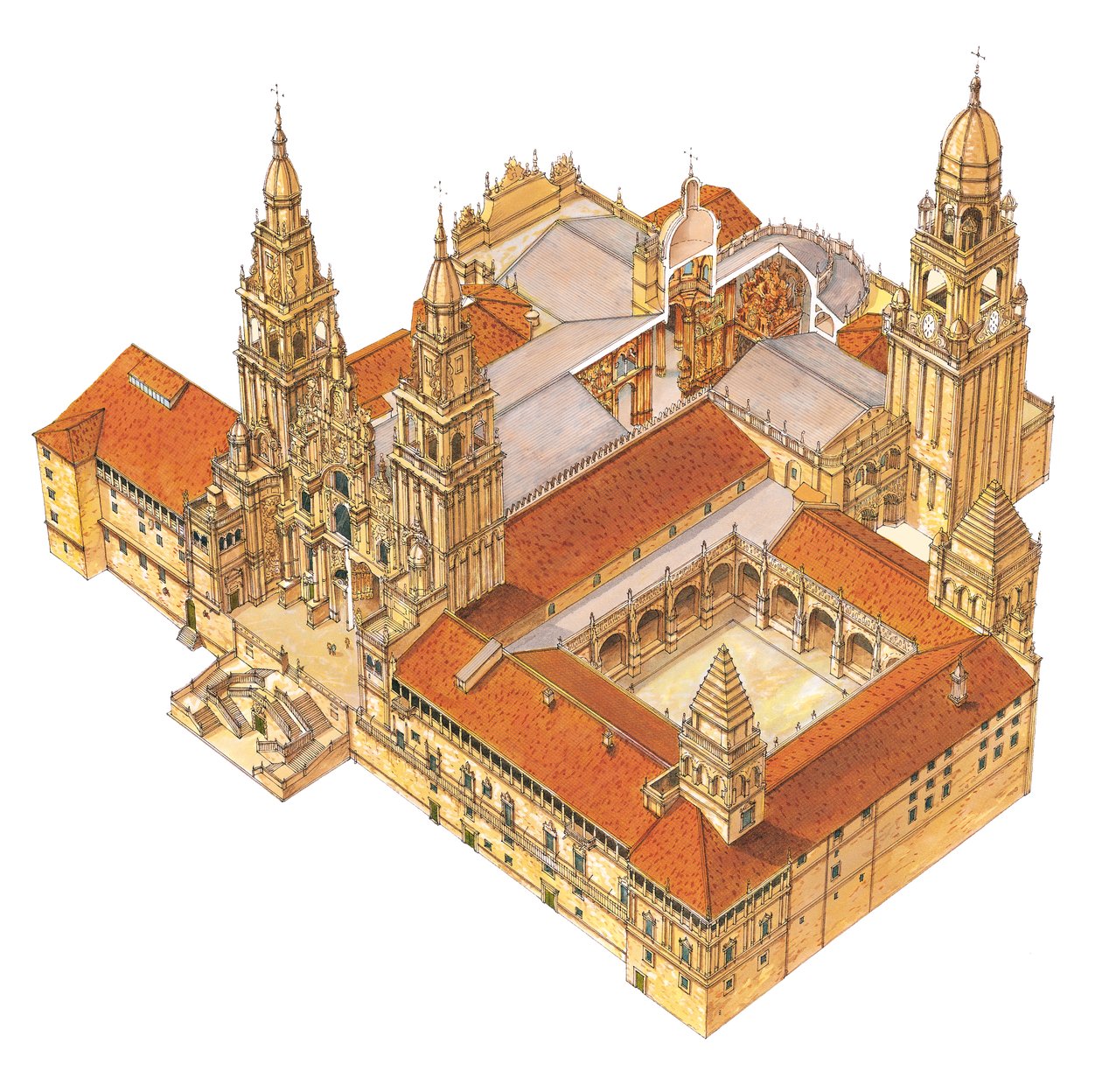 Santiago de Compostela Katedrali. ispanya by Fernando Aznar Cenamor