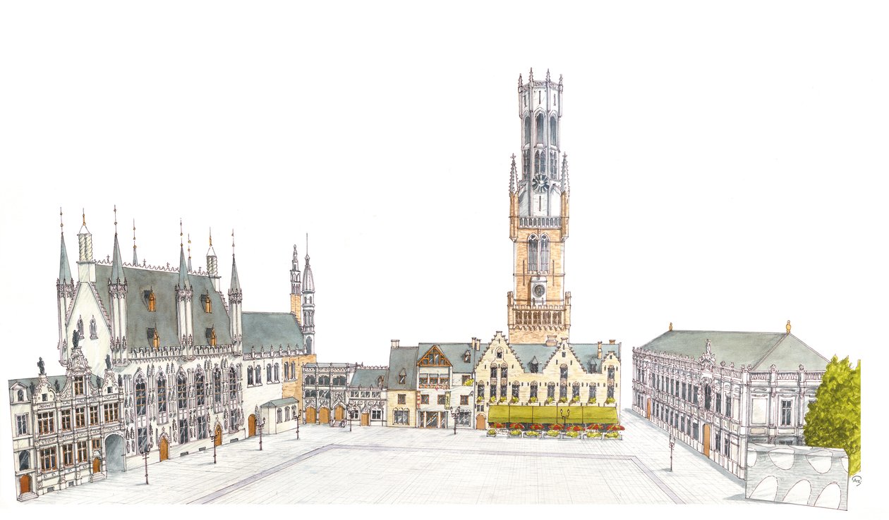 Burg Meydanı. Brugge, Belçika by Fernando Aznar Cenamor