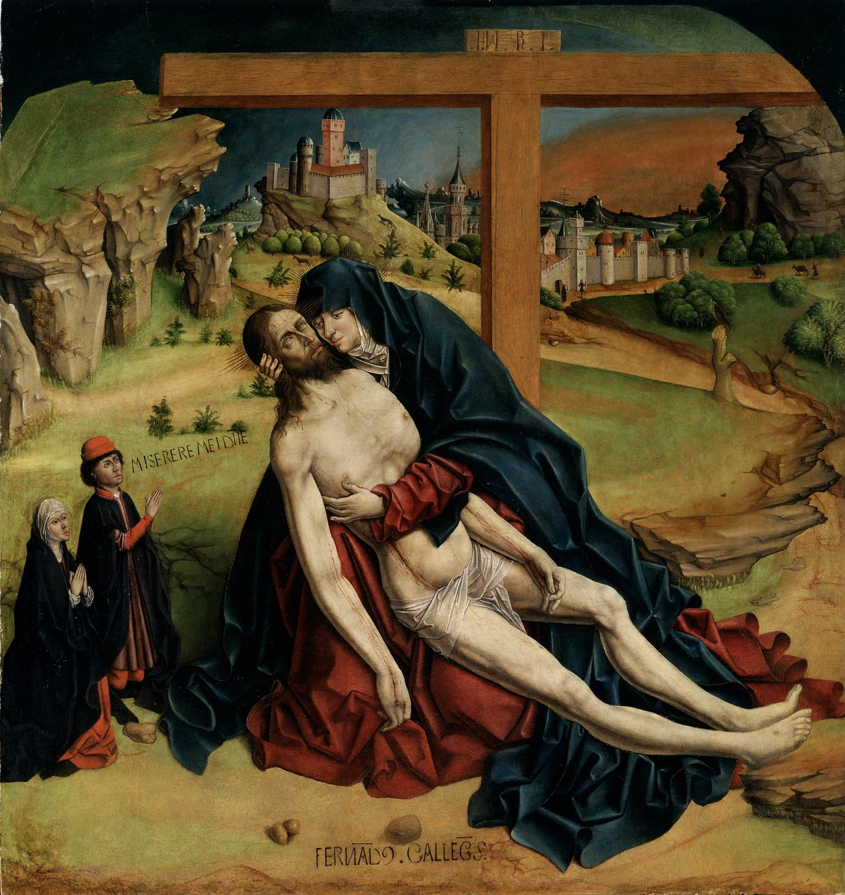 Pieta, 1465-1470 by Fernando Gallego