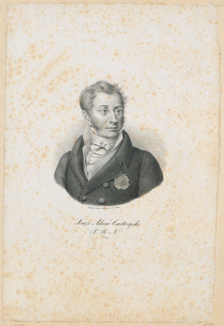 Prens Adam Jerzy Czartoryski 1770-1861, 1831 by Filip Romanowski