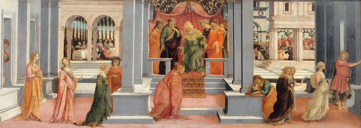 Ahaşveroş tarafından seçilen Ester by Filippino Lippi