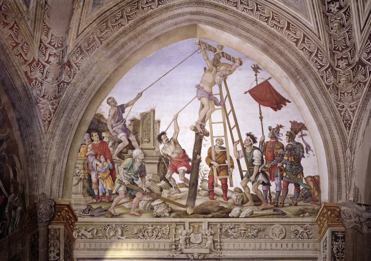 Martyrdom of St. Philip, south wall of Strozzi Chapel, c.1497-1502  by Filippino Lippi