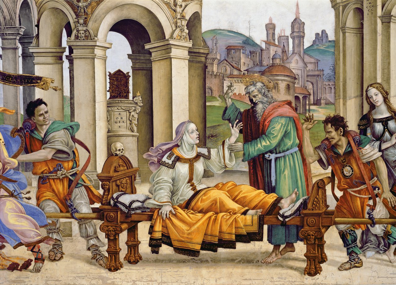 Titania og Oberon úr Jónsmessunóttardraumi (chromolitho) by Filippino Lippi