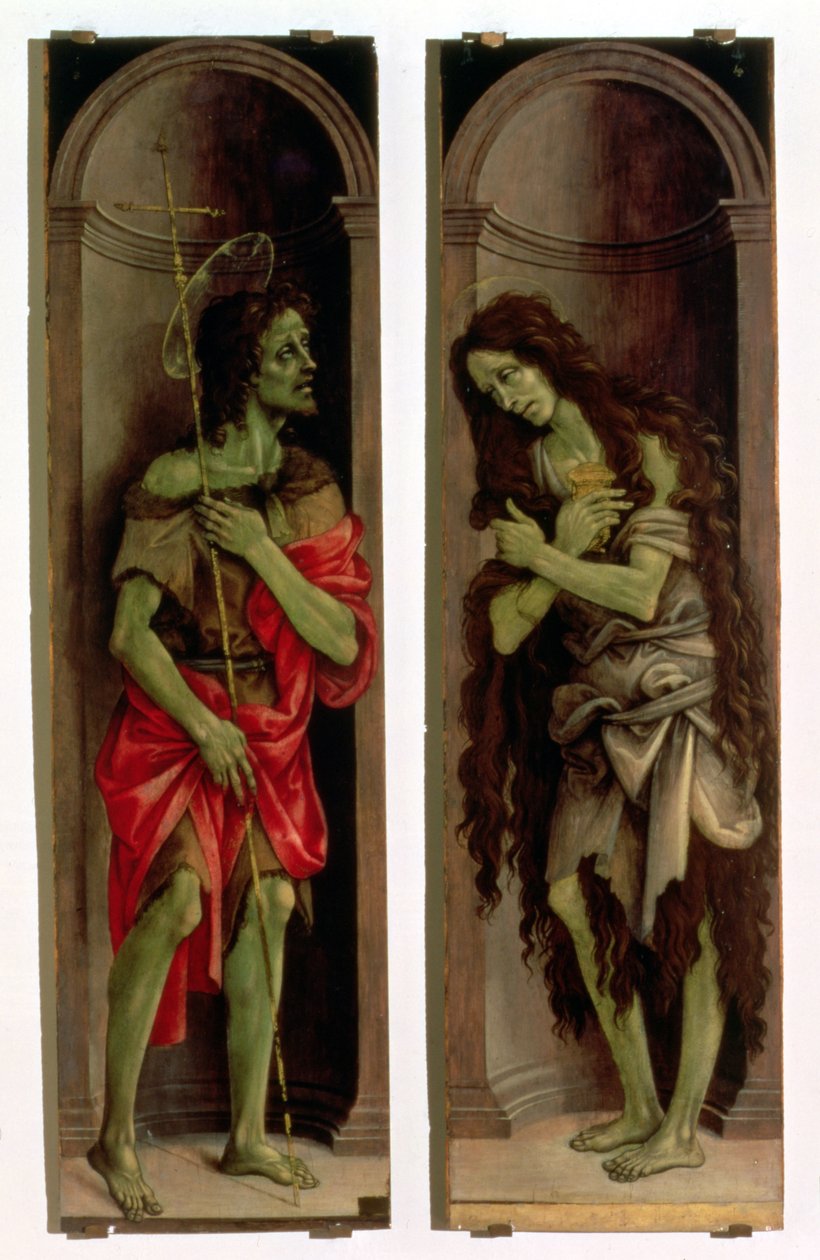 Vaftizci Yahya ve Aziz Mary Magdalene by Filippino Lippi