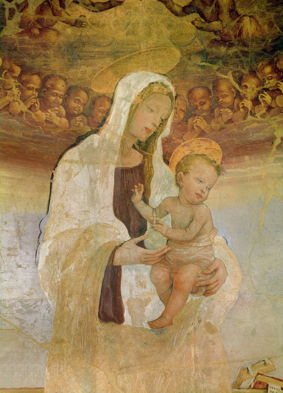 Bakire ve Çocuk, 15. yüzyıl by Filippino Lippi