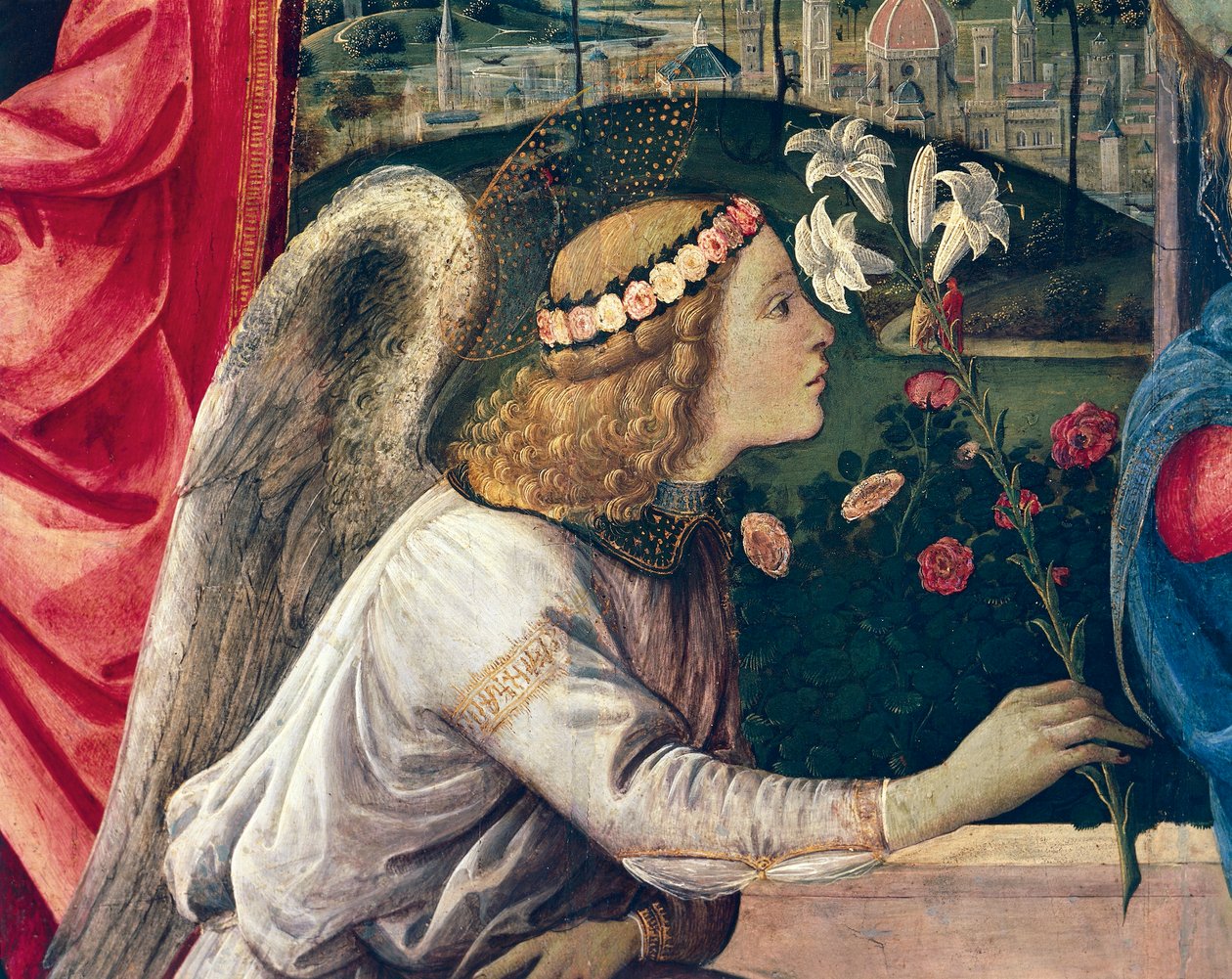 Müjde ve Azizler, Filippino Lippi (1457-ca 1504), tuval üzerine yağlı boya by Filippino Lippi