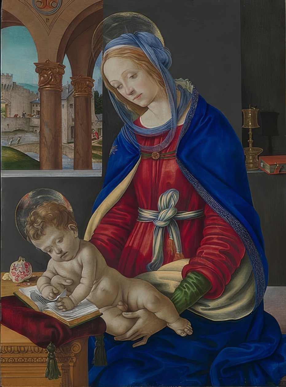 Madonna ve Çocuk. Yaklaşık 1483--84 by Filippino Lippi