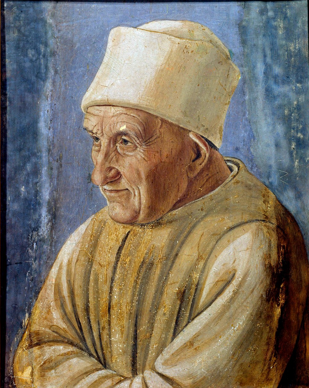 Filipinli Lippi (1457-1504) 1485 Sun tarafından Eski Resmin Portresi. 0,47x0,38 m Floransa, Galleria degli Uffizi (Ofisler) - Yaşlı bir adamın portresi. Filipinli Lippi (1457-1504) 1485 tarafından tablo. 0.47 x 0.38 m. Galleria degli Uffizi (Uffizi), Flora by Filippino Lippi