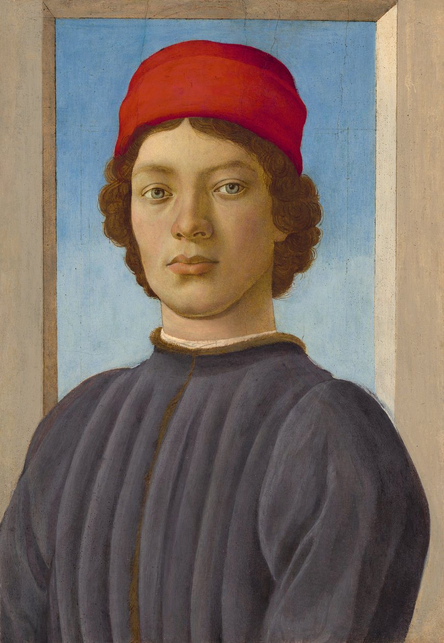 Bir Gençliğin Portresi by Filippino Lippi