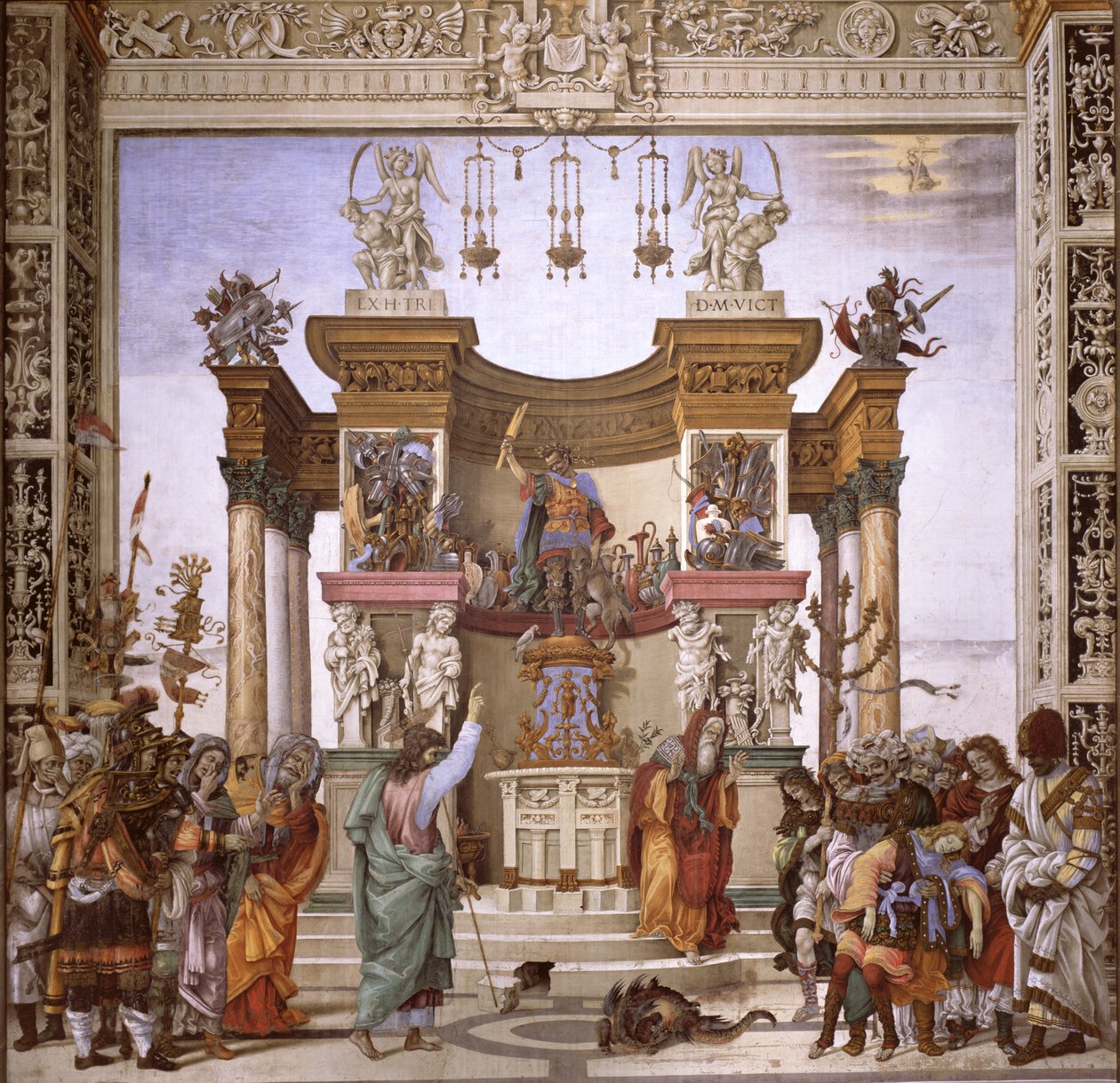 St. Philip, iblisi Mars tapınağından kovuyor, Strozzi Şapeli