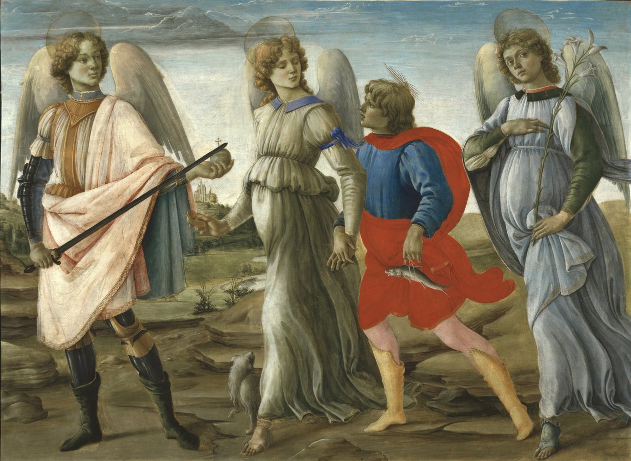 Genç Tobias ile Üç Başmelek, 1477-78 by Filippino Lippi