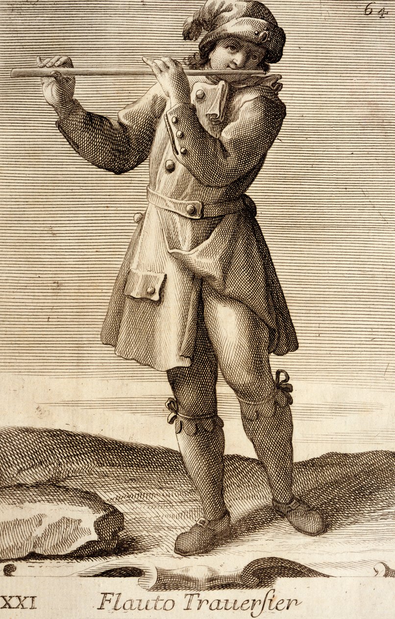flüt çalan adam by Filippo Bonanni