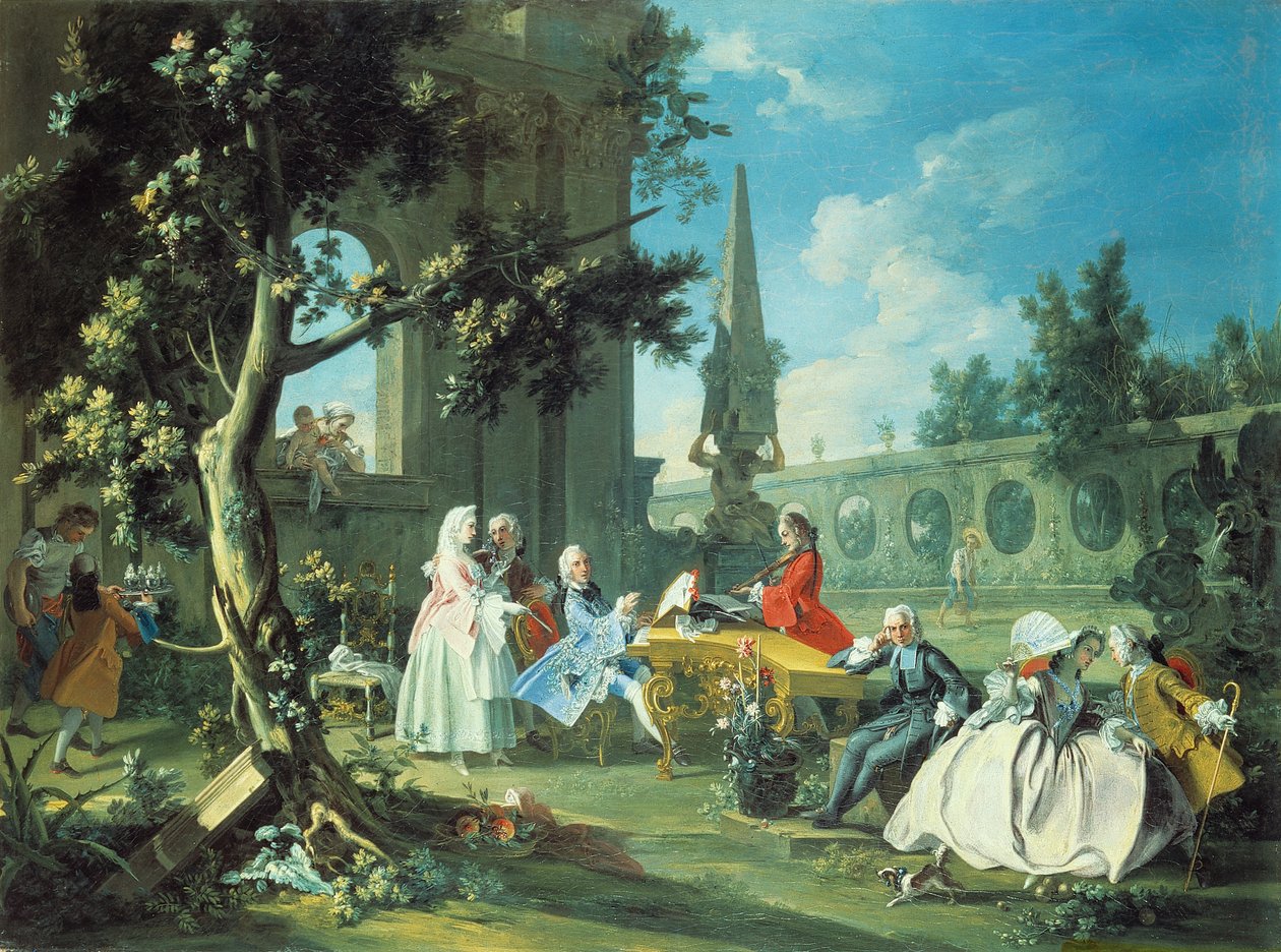 Bahçede Konser, c.1750 by Filippo Falciatore