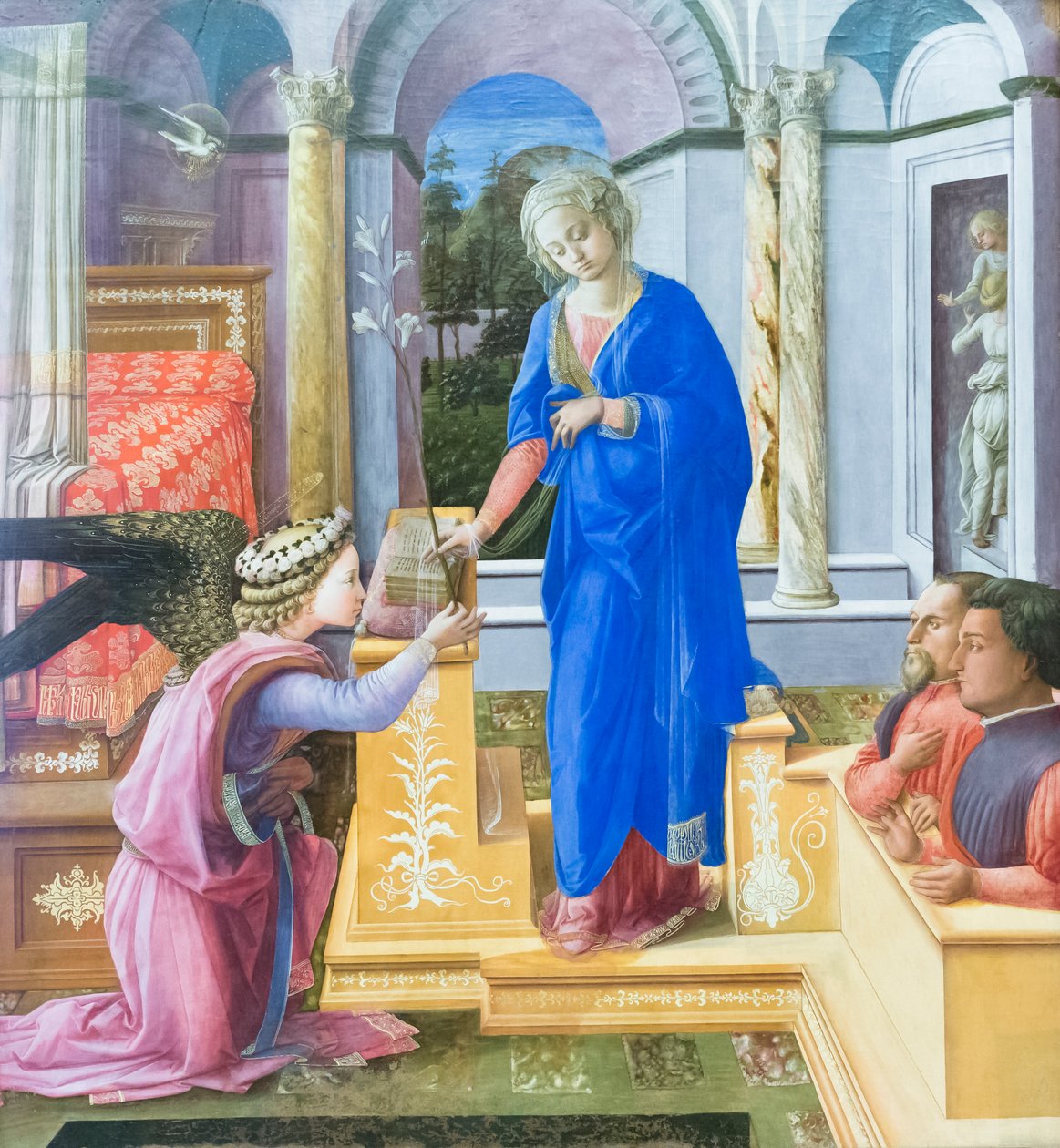 İki bağışçı ile duyuru by Filippo Lippi