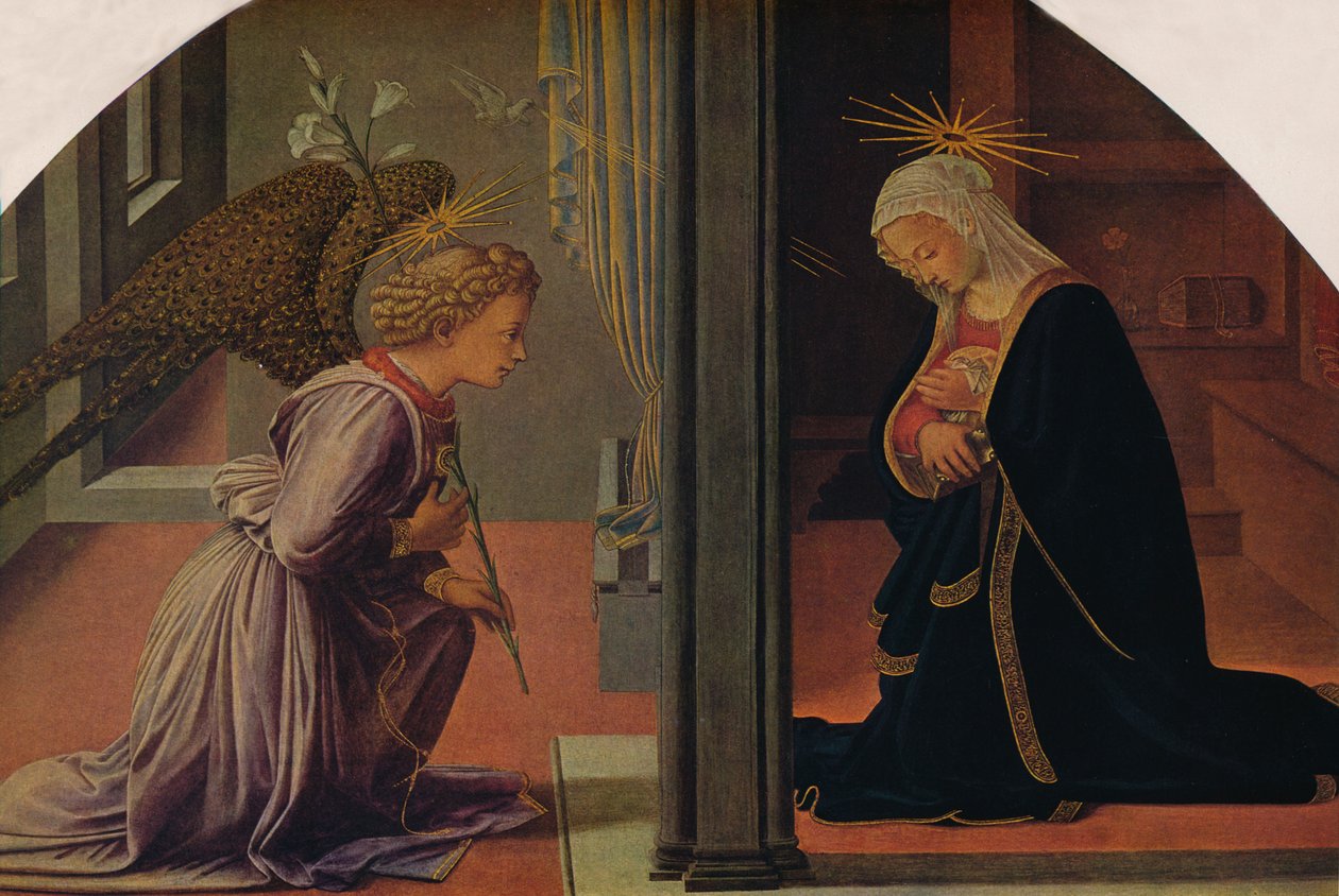 Müjde, c1435-1440 by Fra Filippo Lippi