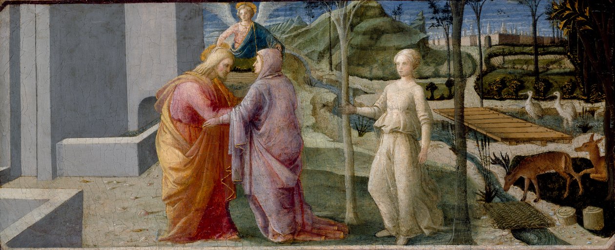 Altın Kapıdaki Buluşma, c1440-1445 by Filippo Lippi