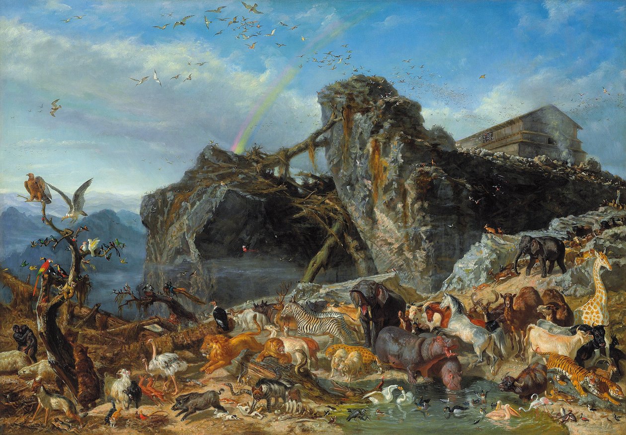 Tufandan Sonra: Hayvanların Gemiden Çıkışı, 1867 by Filippo Palizzi