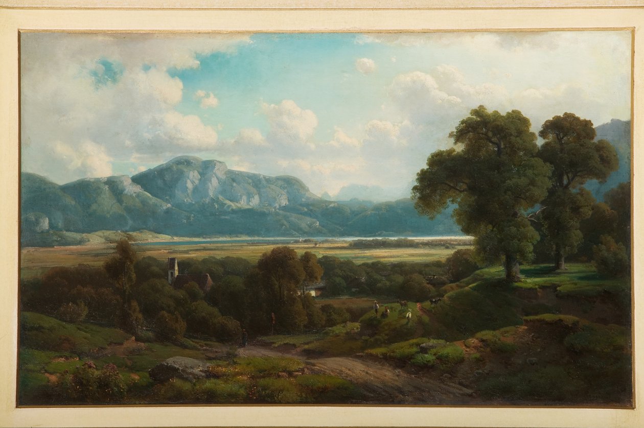 Arkaik Peyzaj (panelde yağlı boya) by Filippo Reggiani