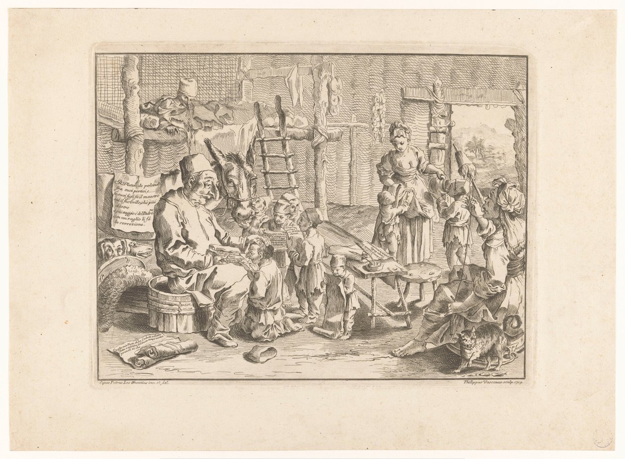 okul müdürü olarak Pulcinella by Filippo Vasconi