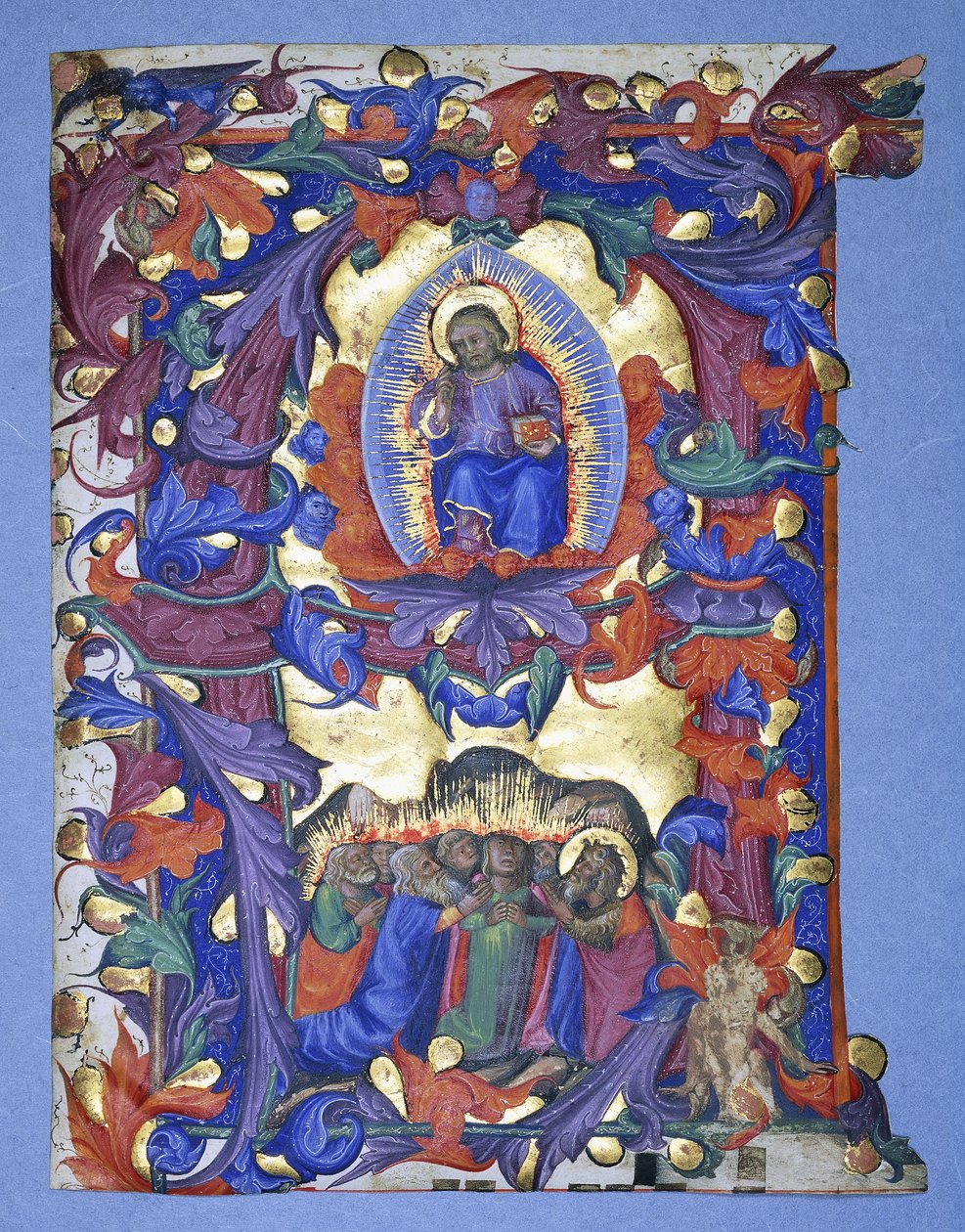 Yükseliş tasviri ile tarihlendirilmiş büyük bir "A", c.1450 by Filippo di Matteo Torelli