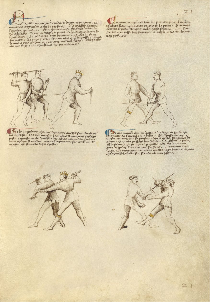 Hançer ve Kılıç ile Savaş by Fiore Furlan dei Liberi da Premariacco