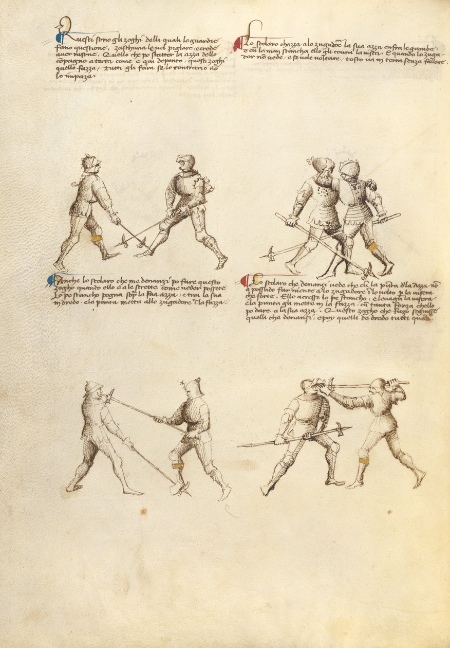 Pollaxe ile Savaş by Fiore Furlan dei Liberi da Premariacco