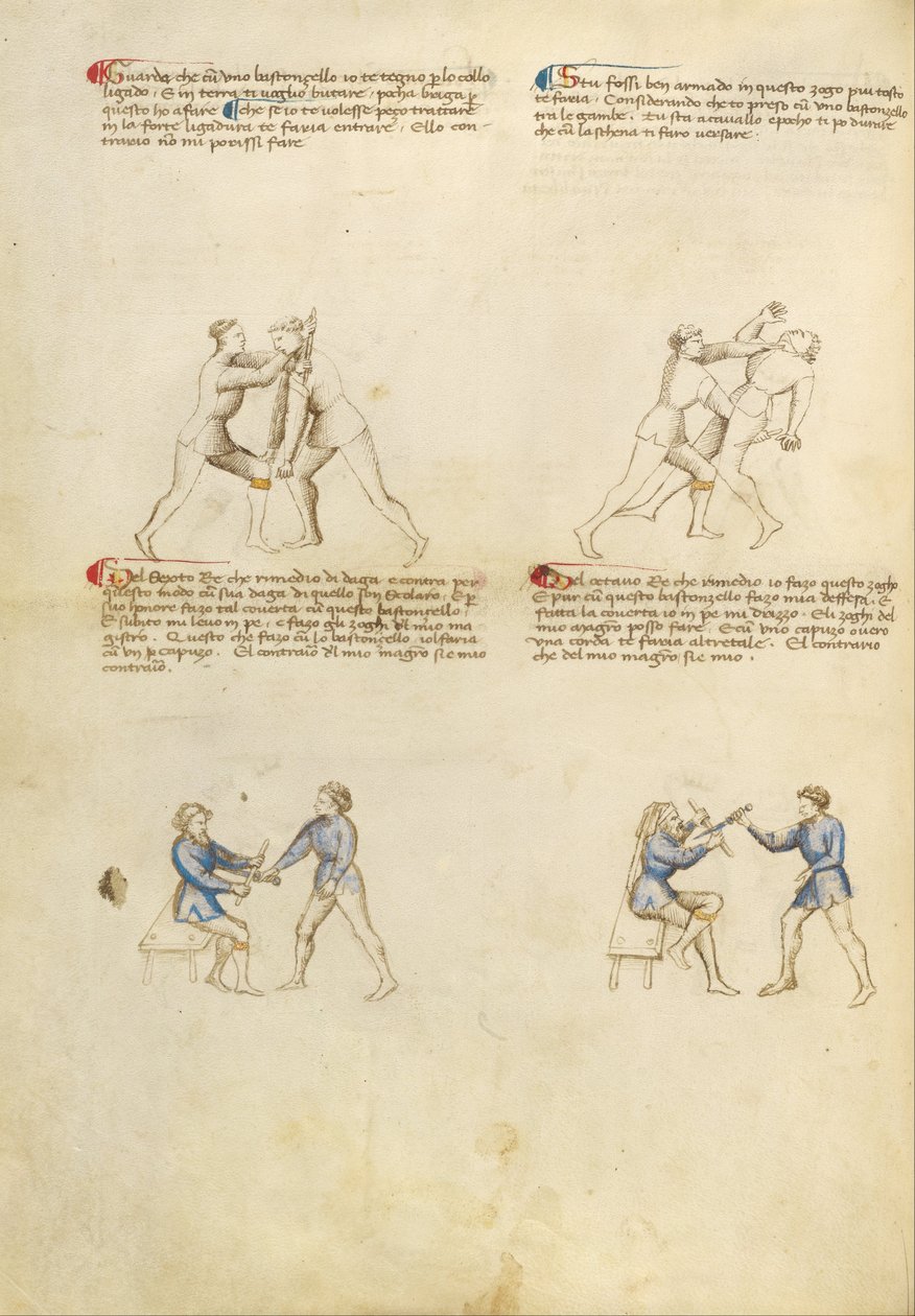 Rondel ve Hançer ile Savaş by Fiore Furlan dei Liberi da Premariacco