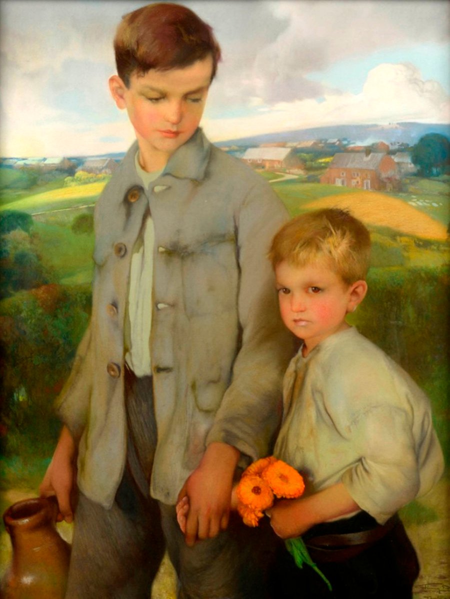 Les deux freresn by Firmin Baes