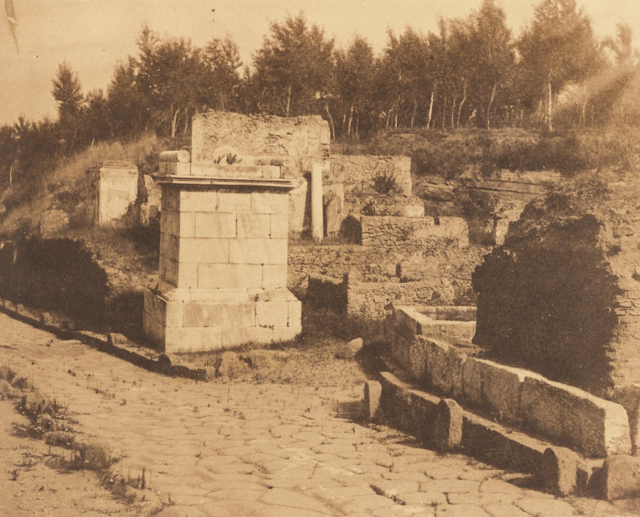 (Mezarlar Sokağı, Pompeii) by Firmin Eugène Le Dien