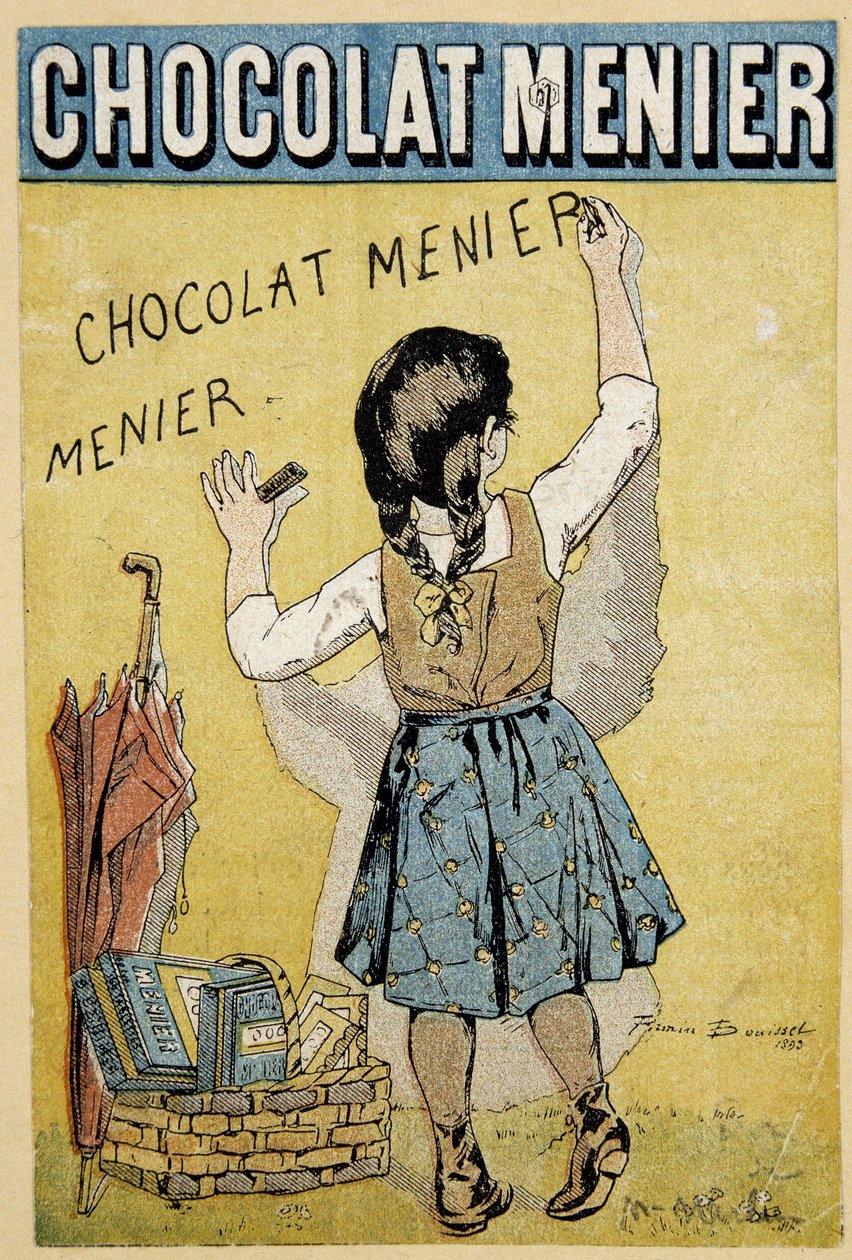 19. yüzyılın sonlarında çikolata “” Menier”” reklamı by Firmin Bouisset