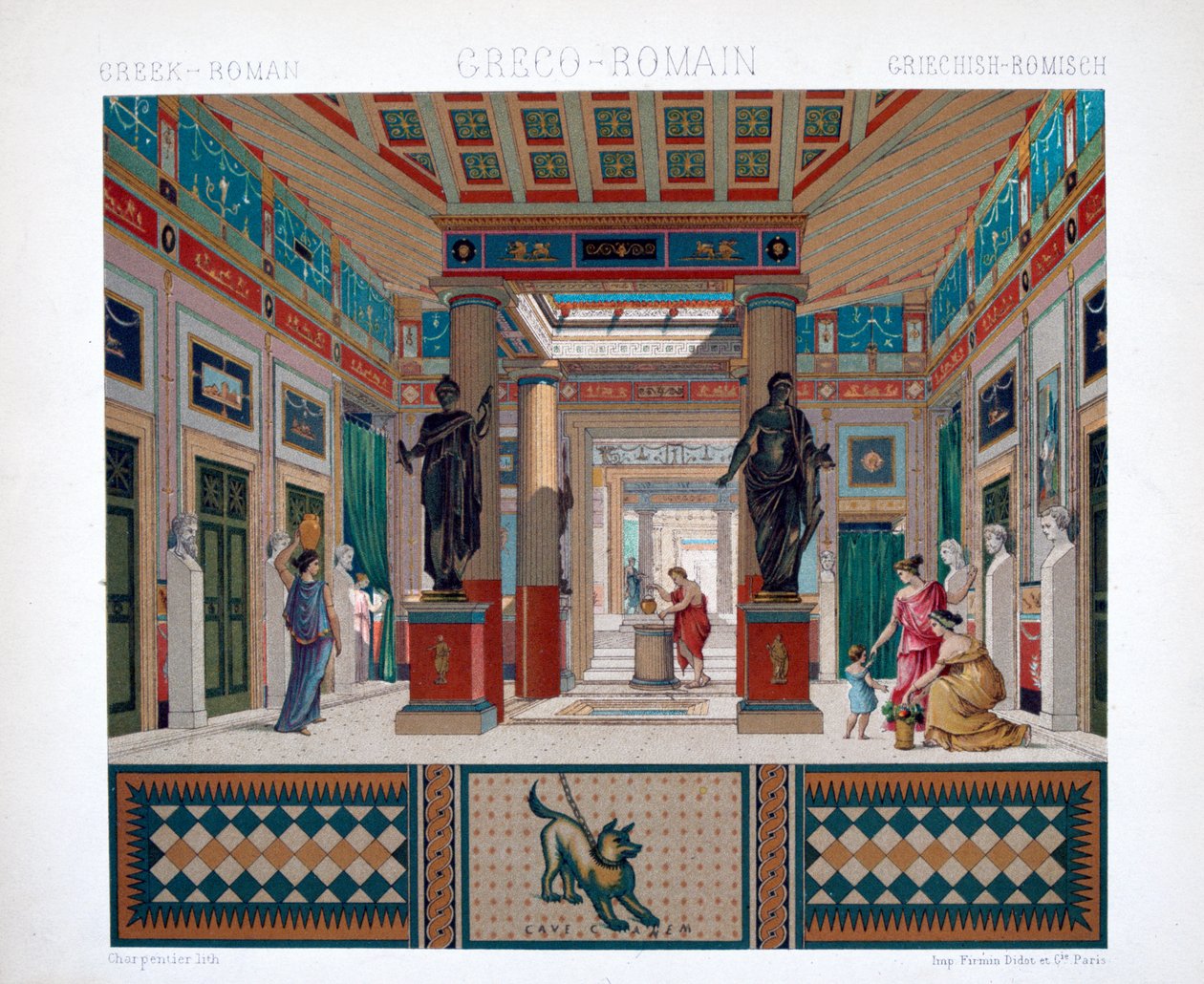 Yunan, Roma tapınağı, c1800-1835 by Firmin Didot