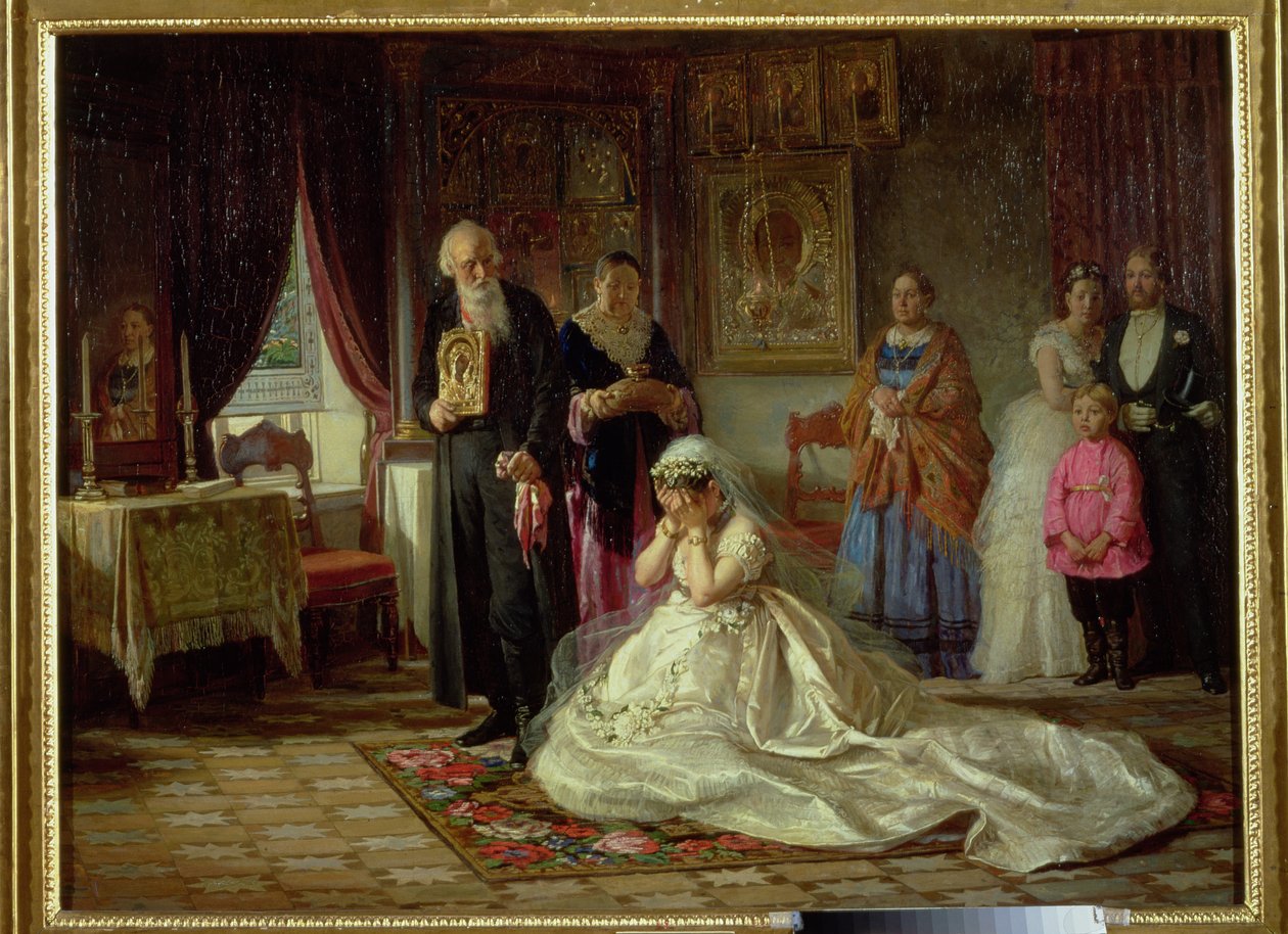 Düğünden Önce, 1874 by Firs Sergeevich Zhuravlev