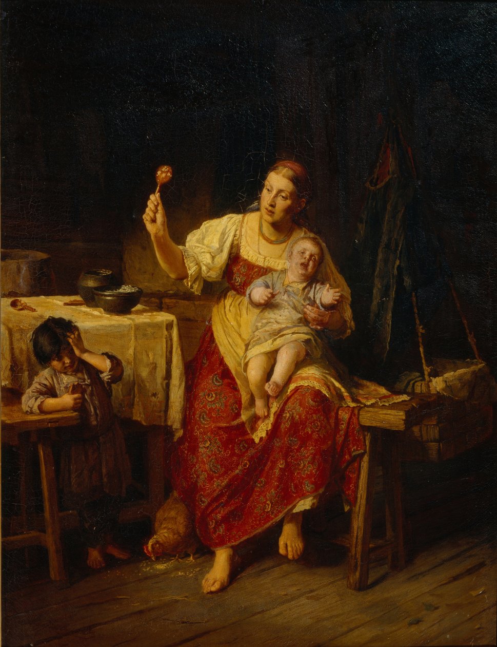 Üvey Anne, 1874 by Firs Sergeevich Zhuravlev