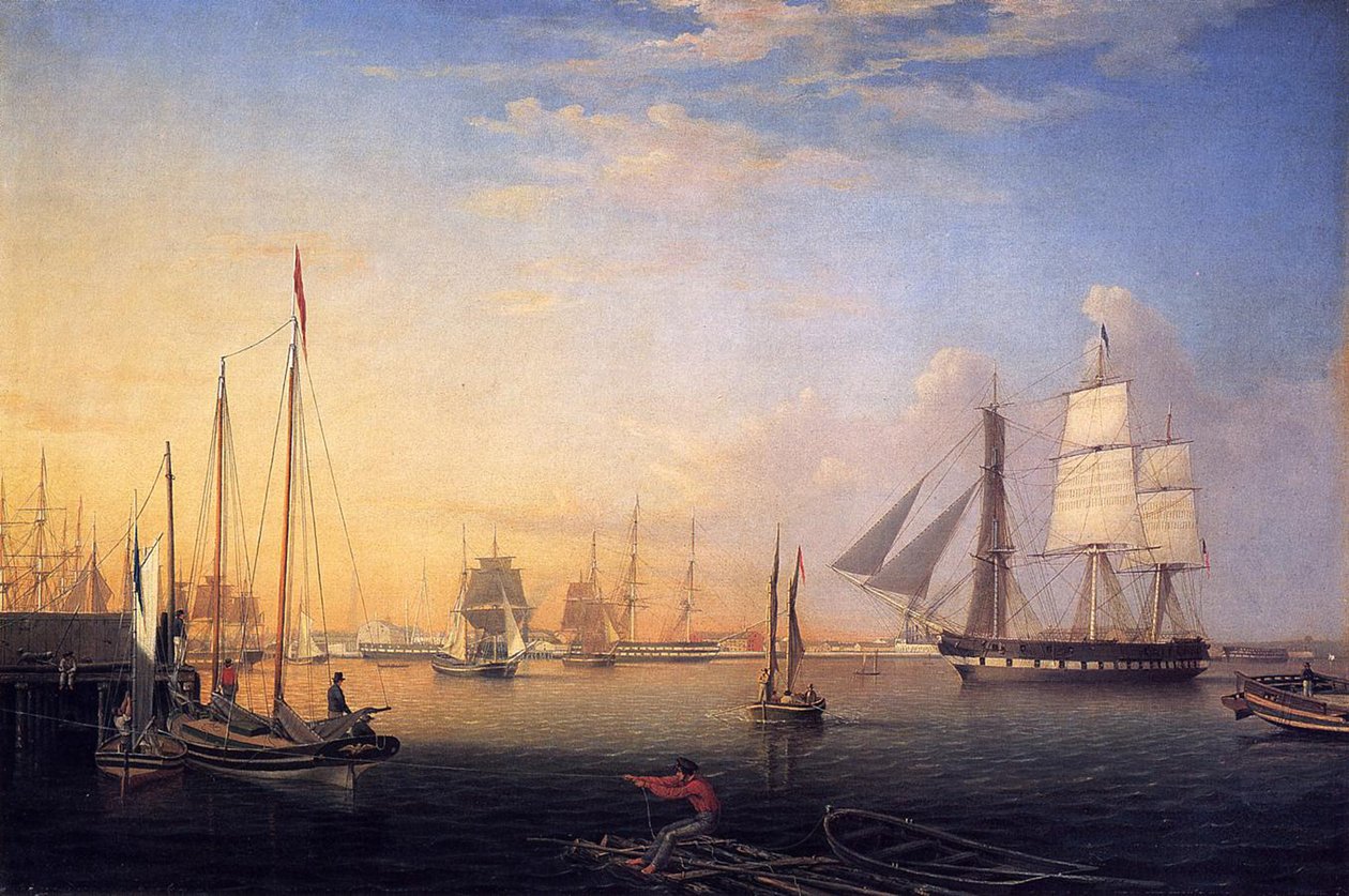 Baltimore Limanı, 1850 by Fitz Henry Lane