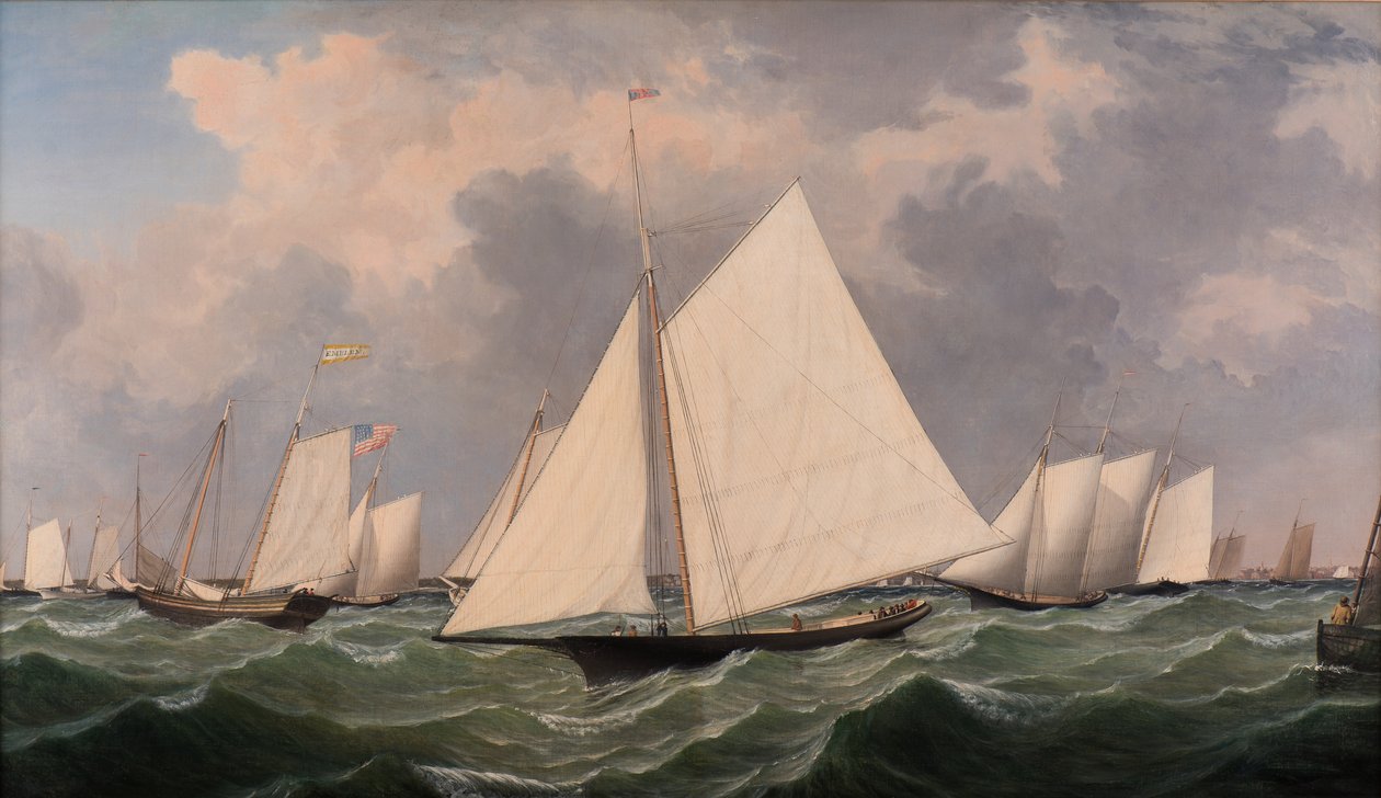 New York Yat Kulübü Regatta, 1856 by Fitz Henry Lane