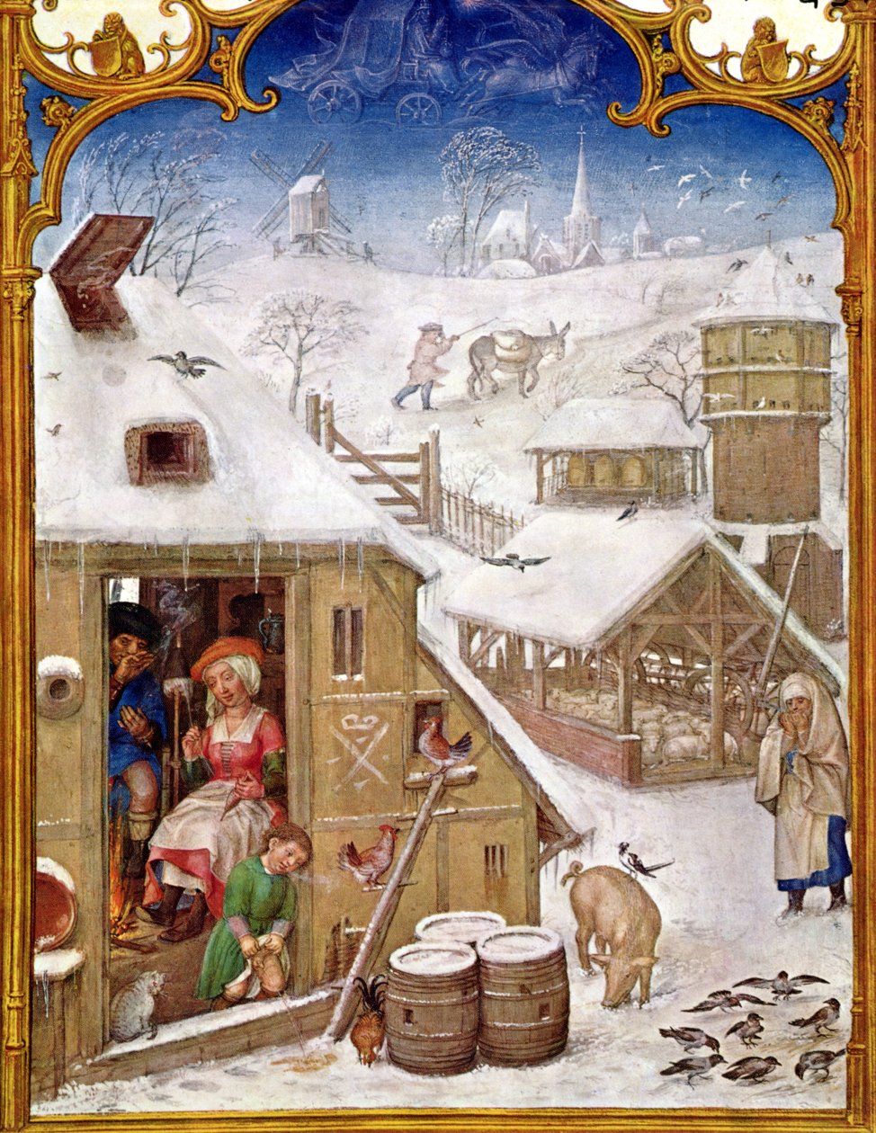 Fol.2v Şubat: Köylü Yaşamı, 