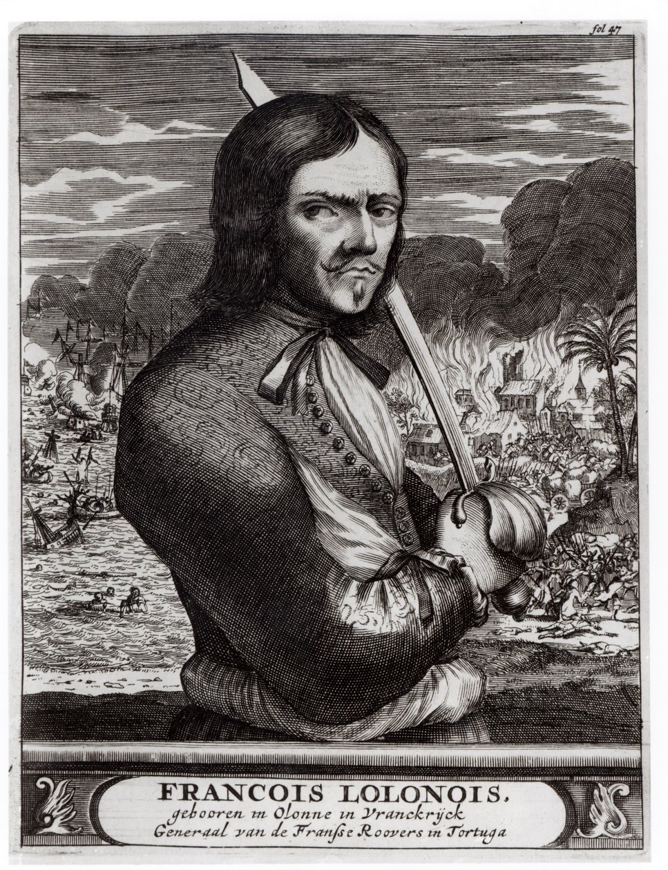 Francois Lolonois, General of the French Bandits in Tortuga   by Flemish School