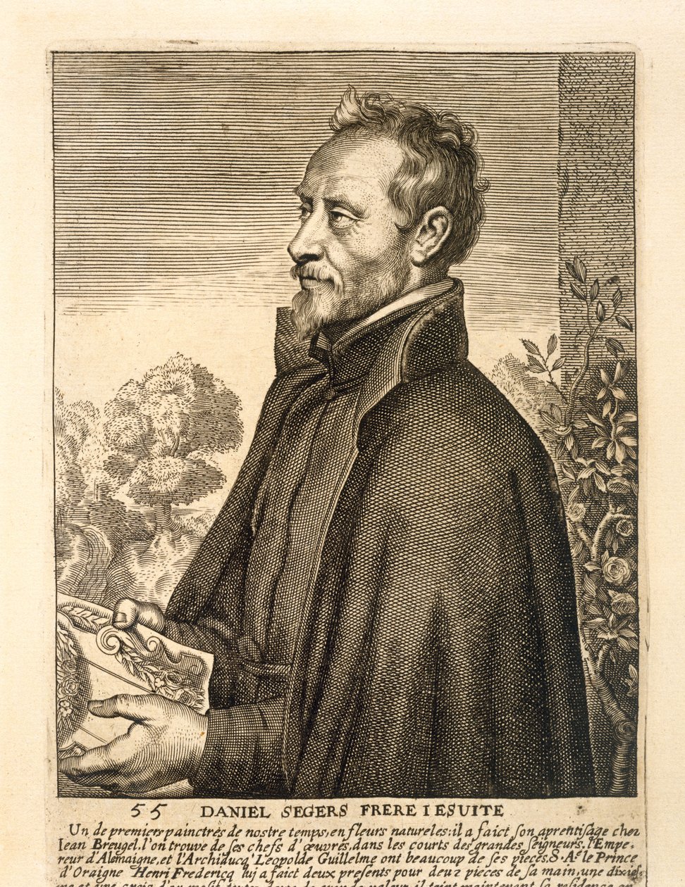 Portrait of Daniel Seghers  by Flemish School