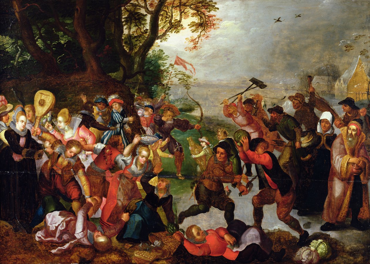 Kış ve Yaz Arasındaki Savaş by Flemish School
