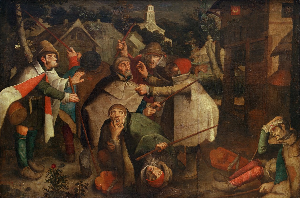 Kör Adamların Savaşı, 1643 by Flemish School