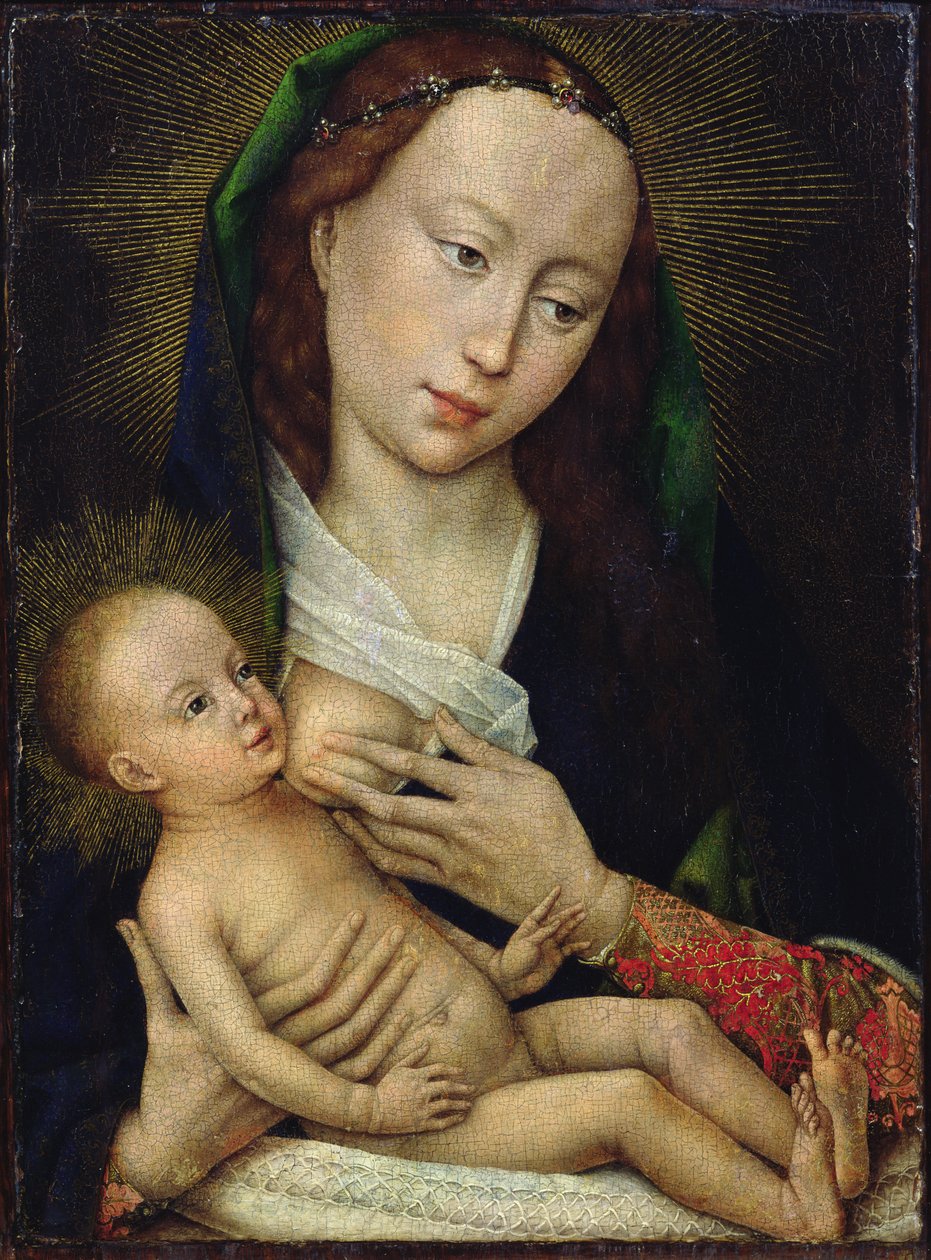 bakire ve çocuk by Flemish School