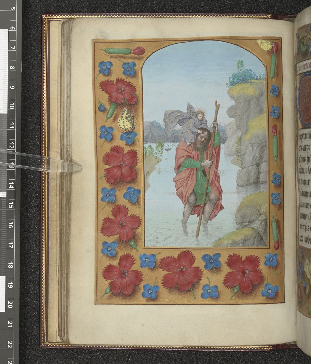 MS 54782 f.48v Saint Christopher, 