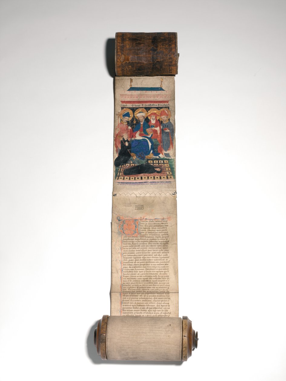 Saint Bavo Manastırı Ölüleri Kitabı (parşömen ve deri) by Flemish School