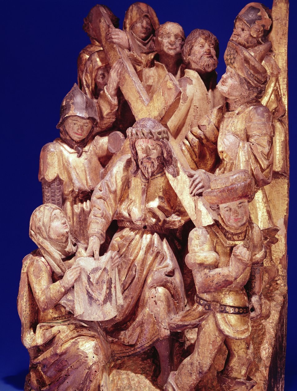 Aziz Veronica ile Haç Taşıyan İsa (ahşap) by Flemish School
