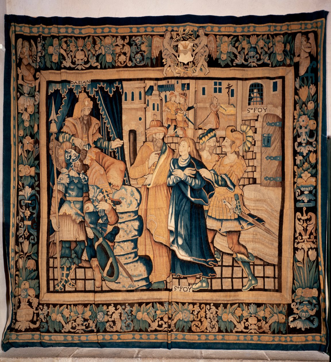 Conques müze hazinesi (Le Trésor de Conques). Flaman halısı. Sainte Foy