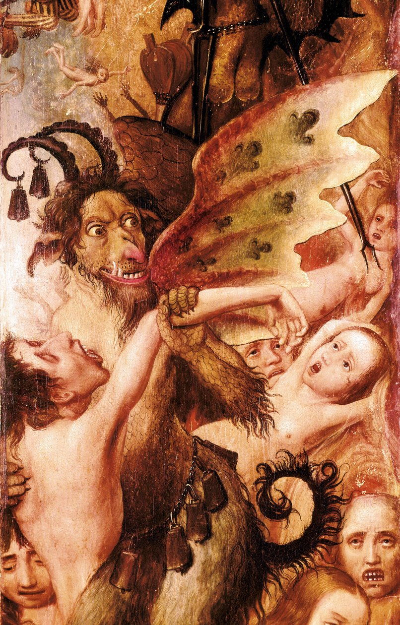 Şeytan, cehennem sahnesi by Flemish School