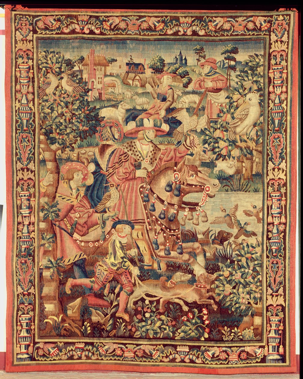 Şahinle avcılık by Flemish School